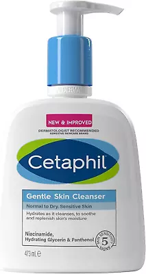 Cetaphil Gentle Skin Cleanser 473ml Face & Body Wash Normal Dry Sensitive Skin • £17.51