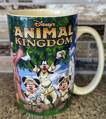 Disney Parks Animal Kingdom Tall Coffee Mug Cup Mickey Mouse Minnie Goofy Pixar • $14.50