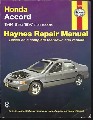 Haynes # 42013 - Honda Accord 1994 Thru 1997 - Repair Manual • $5.99