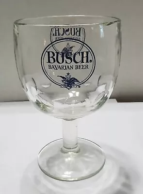 Busch Bavarian Beer Thumbprint Goblet Vintage - Small Chip On Edge Of Lip • $4.99