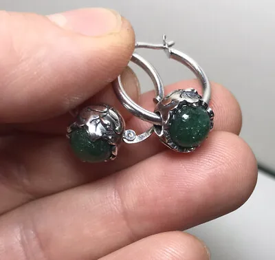 Trollbeads Earth Day Green Quartz Bead Earrings • $136.77