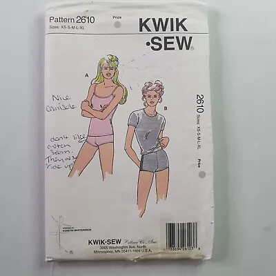 Kwik Sew 2610 Sewing Pattern Womens Camisole And Boyleg Underwear Size XS S M L • $9.90