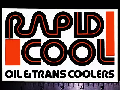 RAPID COOL Oil & Trans Coolers - Original Vintage 60’s 70's Racing Decal/Sticker • $5.50