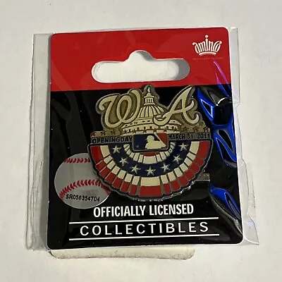 Washington Nationals 2011 Opening Day Braves Aminco Lapel Pin Officially License • $16.99
