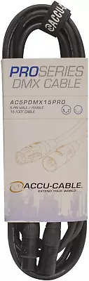 Accu Cable AC5PDMX15PRO PRO Series DMX Stage Light Cable 5 Pin Connection (15  • $33.38