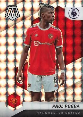 2021-22 Panini Mosaic PL Paul Pogba Manchester United Silver Mosaic #149 • $3.88
