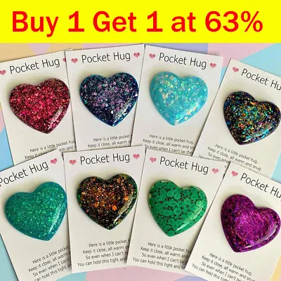 £3.38 • Buy Little Heart Pocket Hug LOVE Token Greeting Card Keepsake For Colleague Family