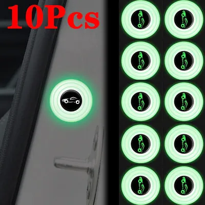 $6.42 • Buy 10X Car Door Anti-Shock Silicone Pad Shock-Absorbing Gasket Luminous Accessories