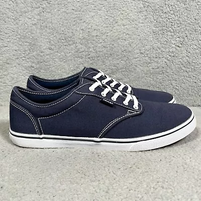 Vans Atwood Low Women's Size 11 Canvas Sneakers Shoes Navy Blue • $15