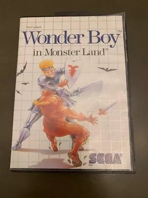 Wonder Boy In Monster Land (1988 SegaMaster System) Tested Works Complete • $35