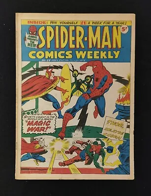 Spider-man Comics Weekly No. 23 1973 - - Classic Marvel Comics (also THOR) • £10.99