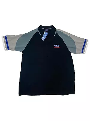 Ford Racing Official Embroidered Polo Shirt Mens L Black Car Racing New W/ Tags • $38