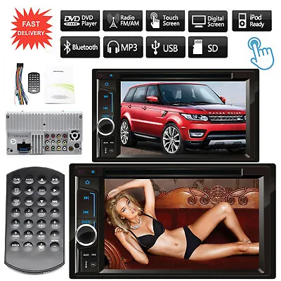 Touch Screen 2 DIN Dash Bluetooth DVD Player Car Stereo Radio For Fit Land Rover • $82.30