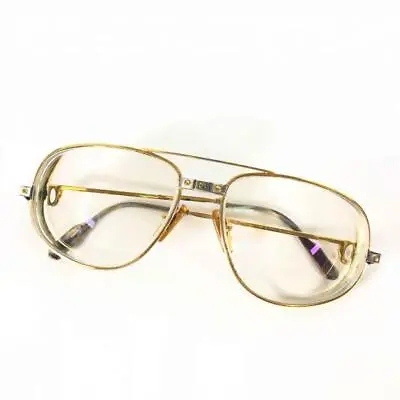 $461.46 • Buy Cartier Eyeglasses Prescription Glasses Sunglasses Gold Frame Ladies Women