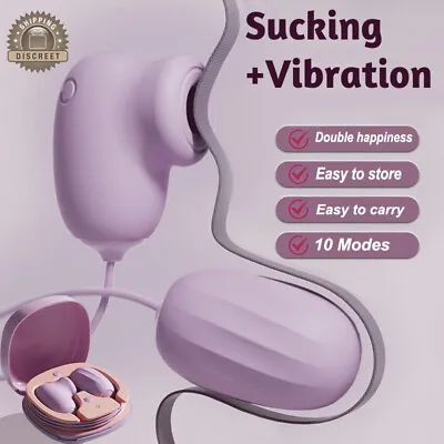 Sucking Tongue Oral Vibrator Nipple G-spot Anal Clit Stimulator Adult Sex Toy AU • $9.95