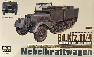 AFV Club 1:35 Sd.Kfz.11/4 Nebelkraftwagen Half-Track Model Kit 35051 SEALED BAGS • £54.90