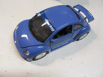 Bburago Volkswagen VW New Beetle Cup 2000 3389 Blue 1/18 • $18.95