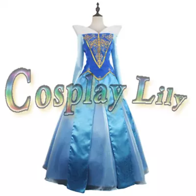 Sleeping Beauty Princess Aurora Dress Halloween Cosplay Costume Custom Made#523 • $44.80