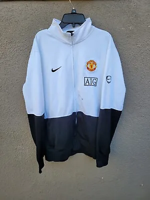 Nike Manchester United Track Jacket Size XL Black/white • $38.99
