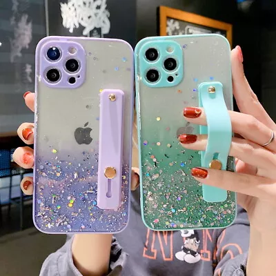 Shockproof Glitter Hard Strap Case Cover For IPhone 14 13 12 11 Pro Max XR SE 8 • $6.15
