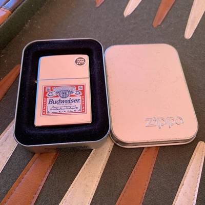 $44.95 • Buy Vintage Budweiser Zippo Lighter New In The Tin