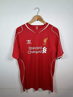 Authentic Warrior Liverpool 2014-2015 Home Shirt #8 Gerrard. Size L  • £60