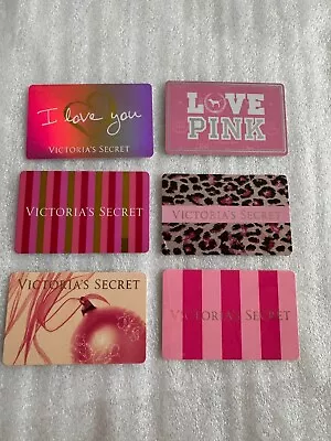 6 X Victoria's Secret PINK Collectible Gift Cards No Value. New • $19.99