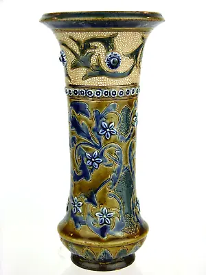 £245 • Buy An Elegant And Rare Doulton Lambeth Vase By Edith L Kemp. 1879.
