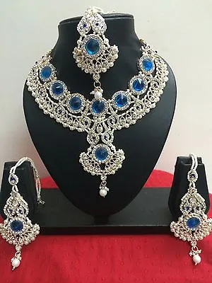 Indian Bollywood Bridal Fashion Jewelry Necklace Set  • $24.99