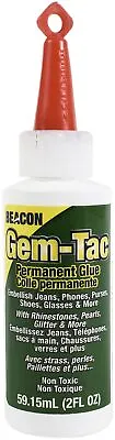 Beacon Gem-Tac Permanent Adhesive-2oz GT2OZBLK • $26.62