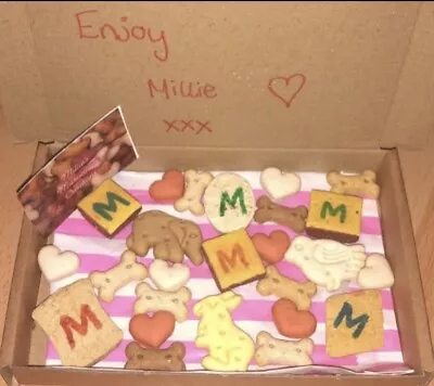 £3.55 • Buy Dog Pick & Mix Treat Gift Box Personalised Dog Biscuit Birthday Christmas Gift