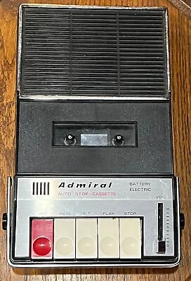 Vintage Admiral Cassette Recorder Model Number CTR 941 Tested • $14.99