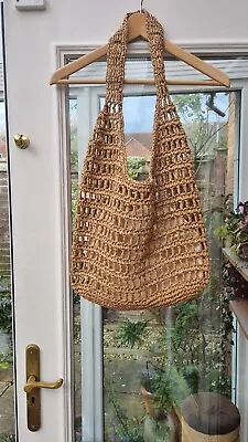 M&S Raffia Tote Bag With Pouch • £10