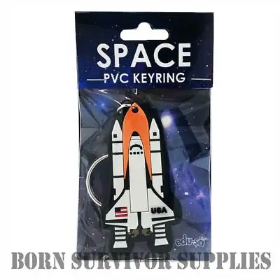 £2.99 • Buy SPACE SHUTTLE PVC KEYRING Rocket Key Ring Spaceship NASA Science Astronaut Gift