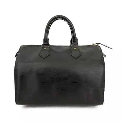 Louis Vuitton Epi Speedy 30 Black Leather Boston Travel Hand Bag/4X1092 • $44