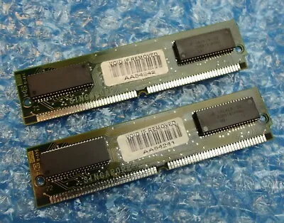 2 X Texas Instruments TM248GBK32U-60 72-Pin 60n/s EDO SIMM Memory Modules • £14.99