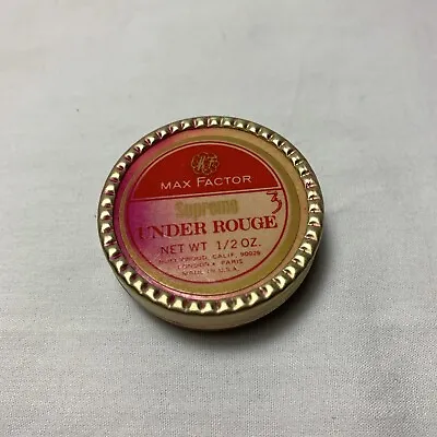 Vintage Max Factor Under Rouge Color - #3 Brunette • $19.95