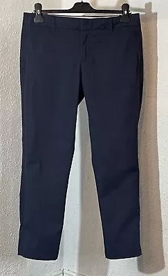 Fat Face Size 10 Trousers Work Smart Navy Blue 1007 • £10.90