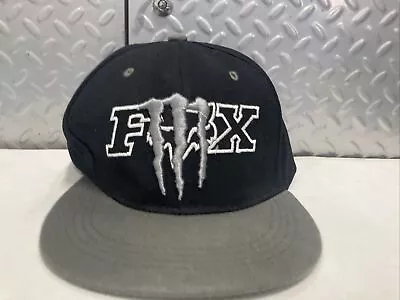 Fox Racing Monster Energy Snapback Hat Vintage Y2K • $13.99