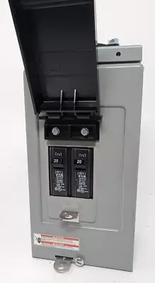 Breaker Box Panel 70 Amp 2-Space 4-Circuit Indoor Main Lug Load Center Bolt On • $20