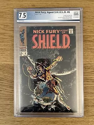 Nick Fury Agent Of SHIELD 6 PGX 7.5 VF- Marvel 1968 Jim Steranko • $56.24