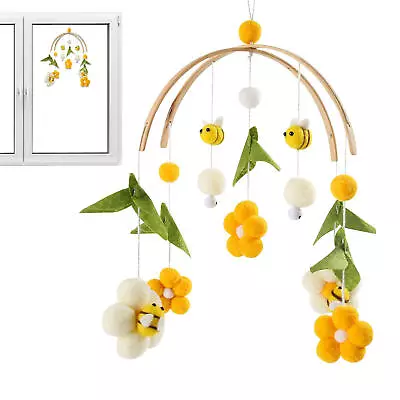 Baby Mobile Bell Hanging Crib Mobile Bee Flower Nursery Crib Cot Mobile Toy • $17.38