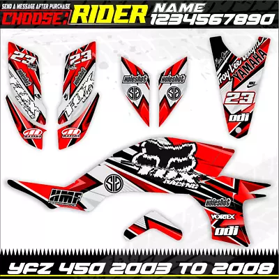 Yamaha Yfz 450 2003 2004 2005 2006 2007 2008 Kit Graphics Decals Stickers Yfz450 • $137.99