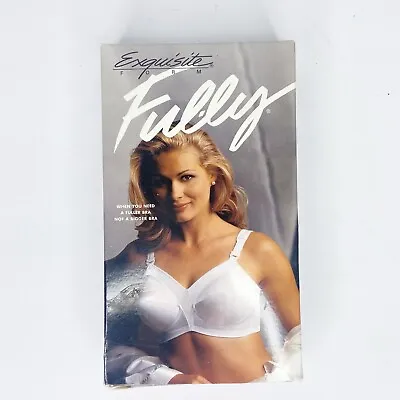 Vintage Exquisite Form Bra Bullet Style 532 White Wirefree 36D Full Coverage New • $24.99