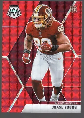 $50 • Buy 2020 Panini Mosaic CHASE YOUNG Red Choice Prizm /80 SP Rookie RC #202
