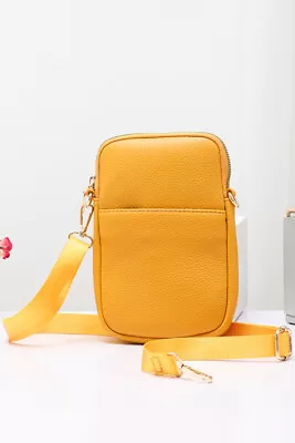 UNNI Fashion Women Solid Color Cell Phone Strap Crossbody Bag • $21.99