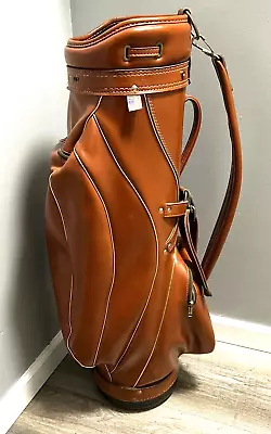 Vintage RARE Arnold Palmer ProGroup Inc. Faux Leather Golf Bag W/ Rain Cover EUC • $149.99