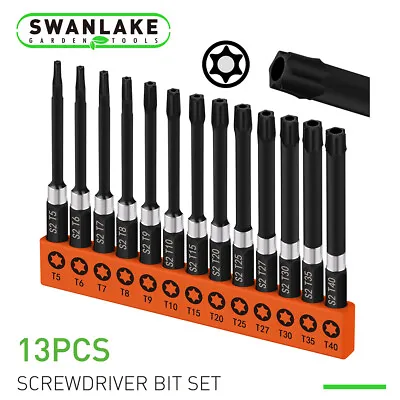 $9.89 • Buy 13PC Torx Bit Set Quick Change Connect Impact Driver Drill Security Tamper Proof