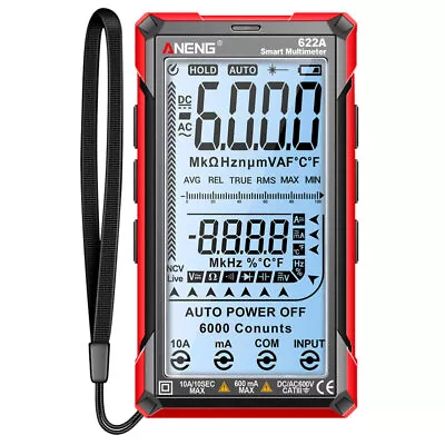 5  LCD Digital Multimeter Automotive AC/DC Voltmeter Current Meter Multi Tester • £18.99