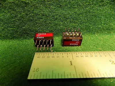 Lot Of 2 FAIRCHILD FND359 Opto Display 7-Segment Red LED NOS • $1.25